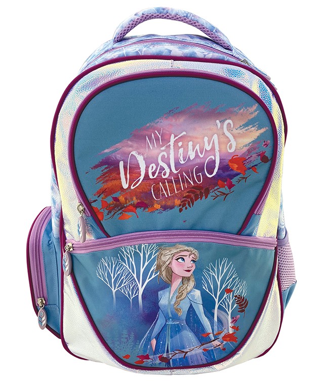 Ghiozdan Frozen, clasele primare, 3 fermoare - imagine 4